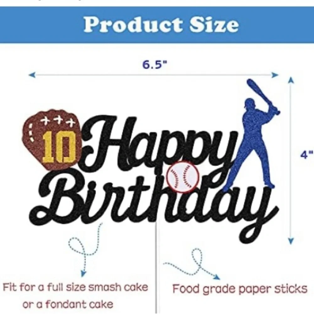 Baseball Cake Topper
